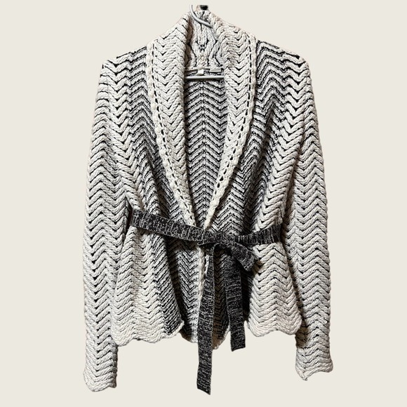 Moth Anthropologie Filamentous Chevron Cardigan Size XS - Picture 2 of 14